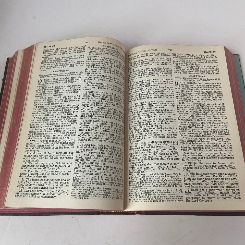 Holy Bible Catholic Edition Illustrated Light of the World Edition 1954 Vintage - Picture 12 of 16